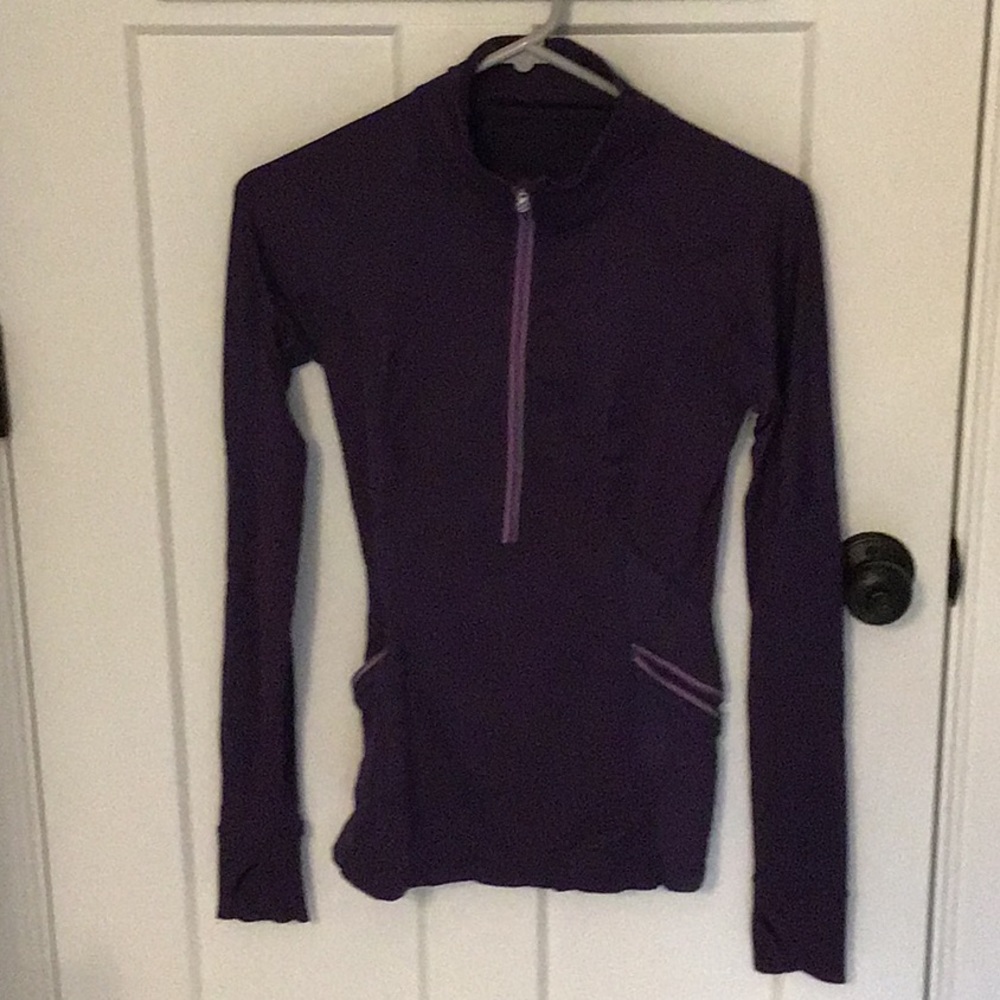 Purple lululemon half zip pullover